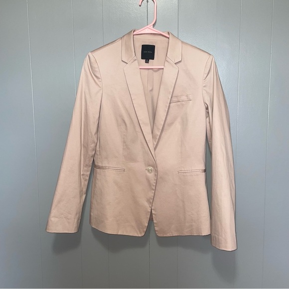 Alex Marie Beige Cream Single Button Blazer Size 6 - Picture 1 of 7